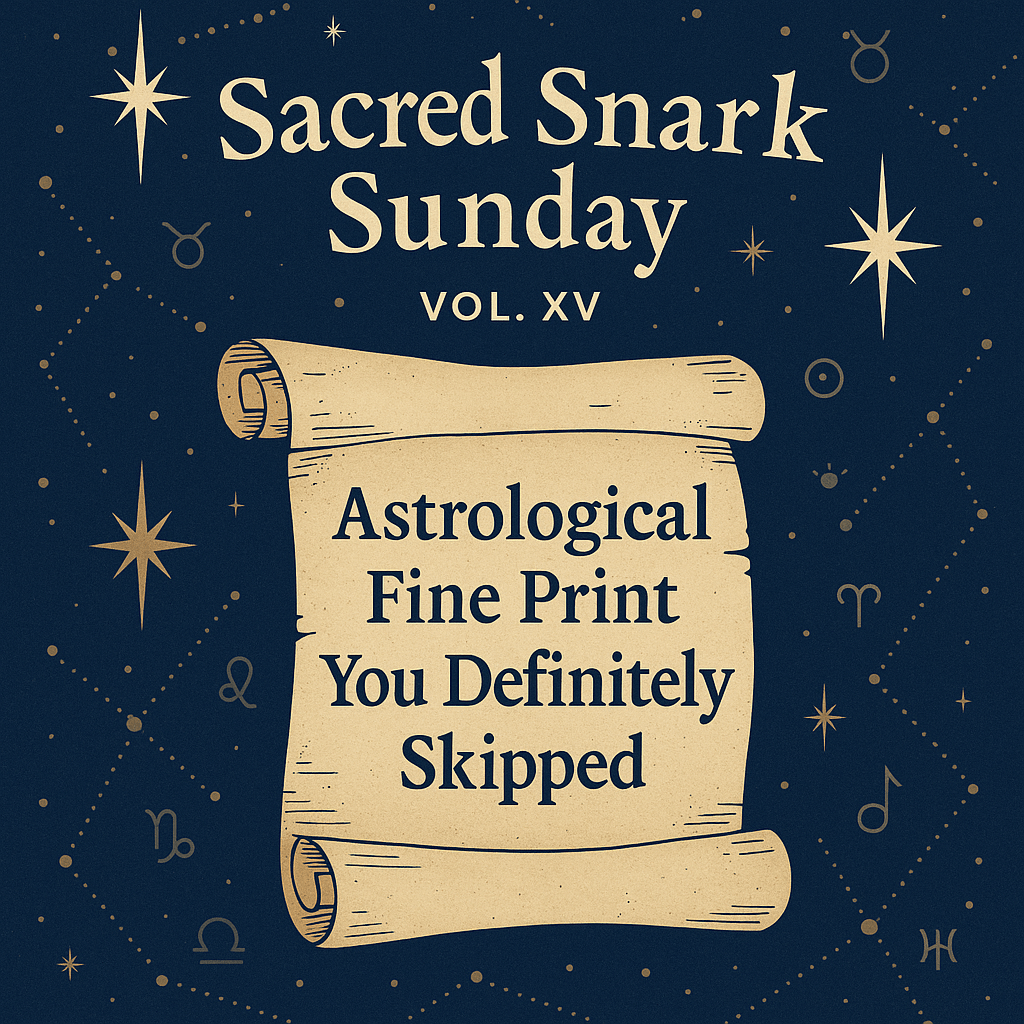 Sacred Snark Sunday, Vol.&nbsp;XV