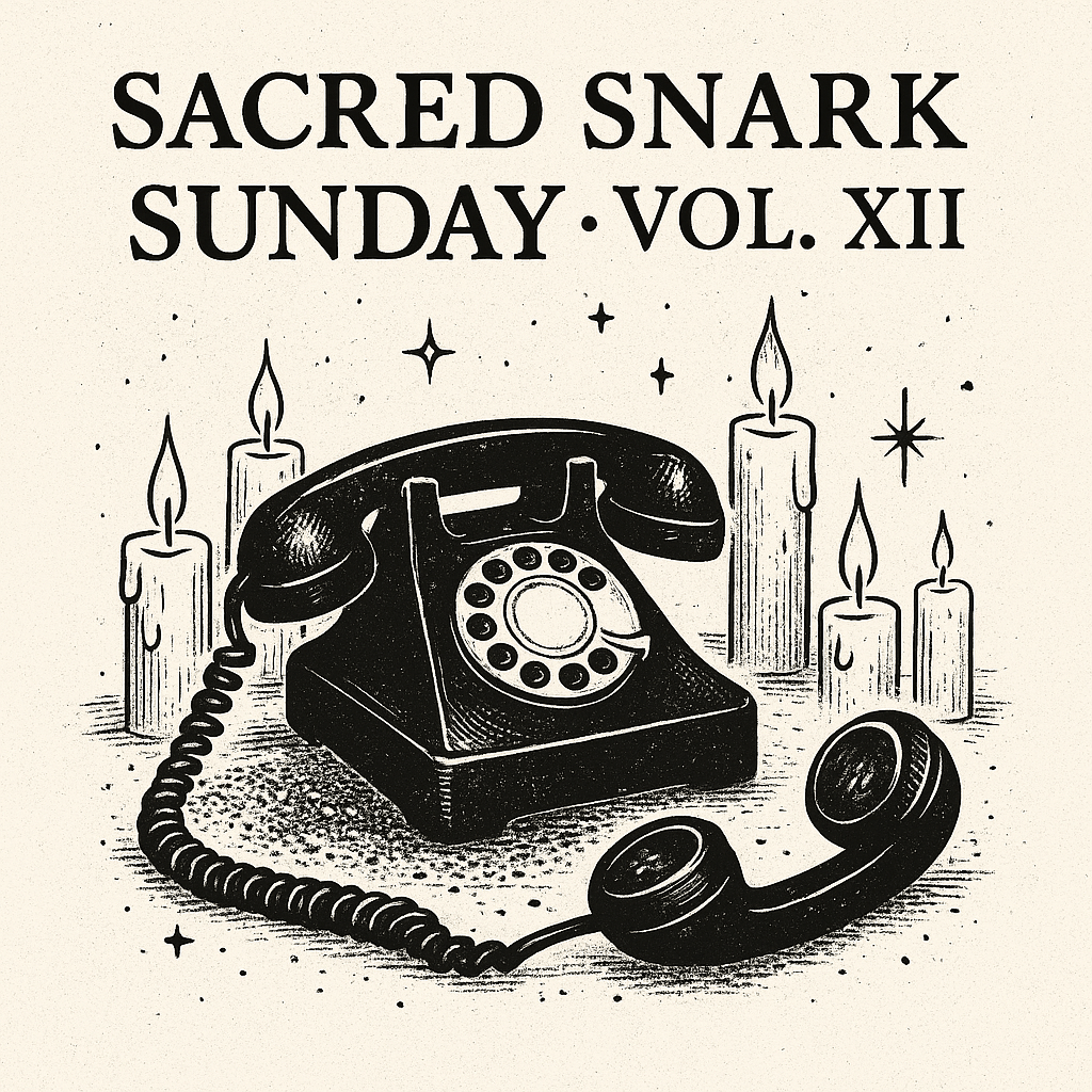 Sacred Snark Sunday · Vol.&nbsp;XII