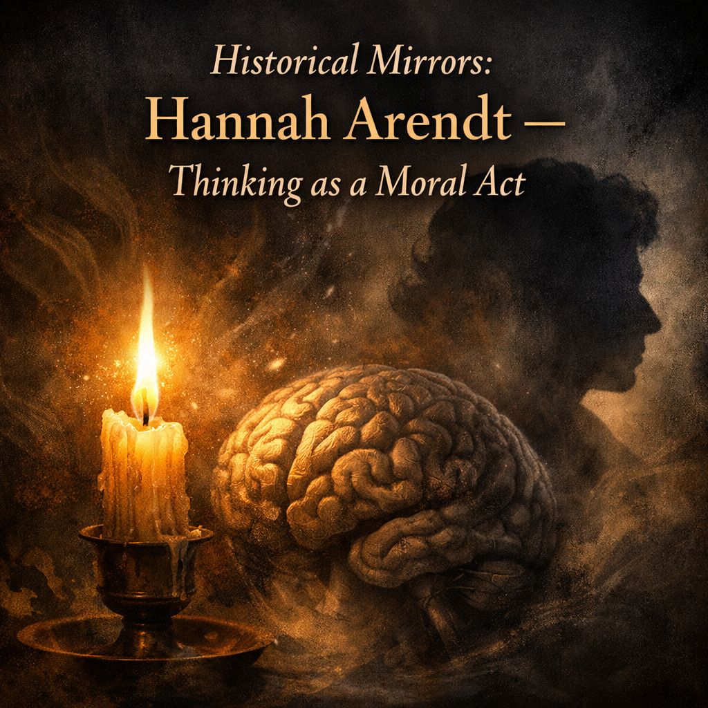 Historical Mirrors: Hannah Arendt — Thinking as a Moral Act&nbsp;🕯️🧠
