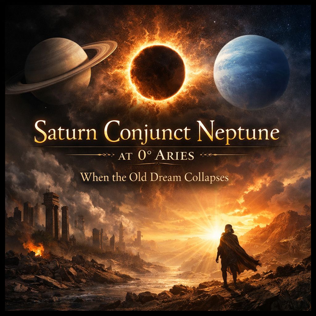 Saturn Conjunct Neptune at 0°&nbsp;Aries