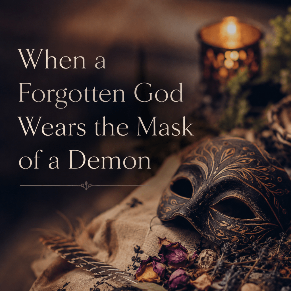When a Forgotten God Wears the Mask of a Demon&nbsp;🤍🌿✨
